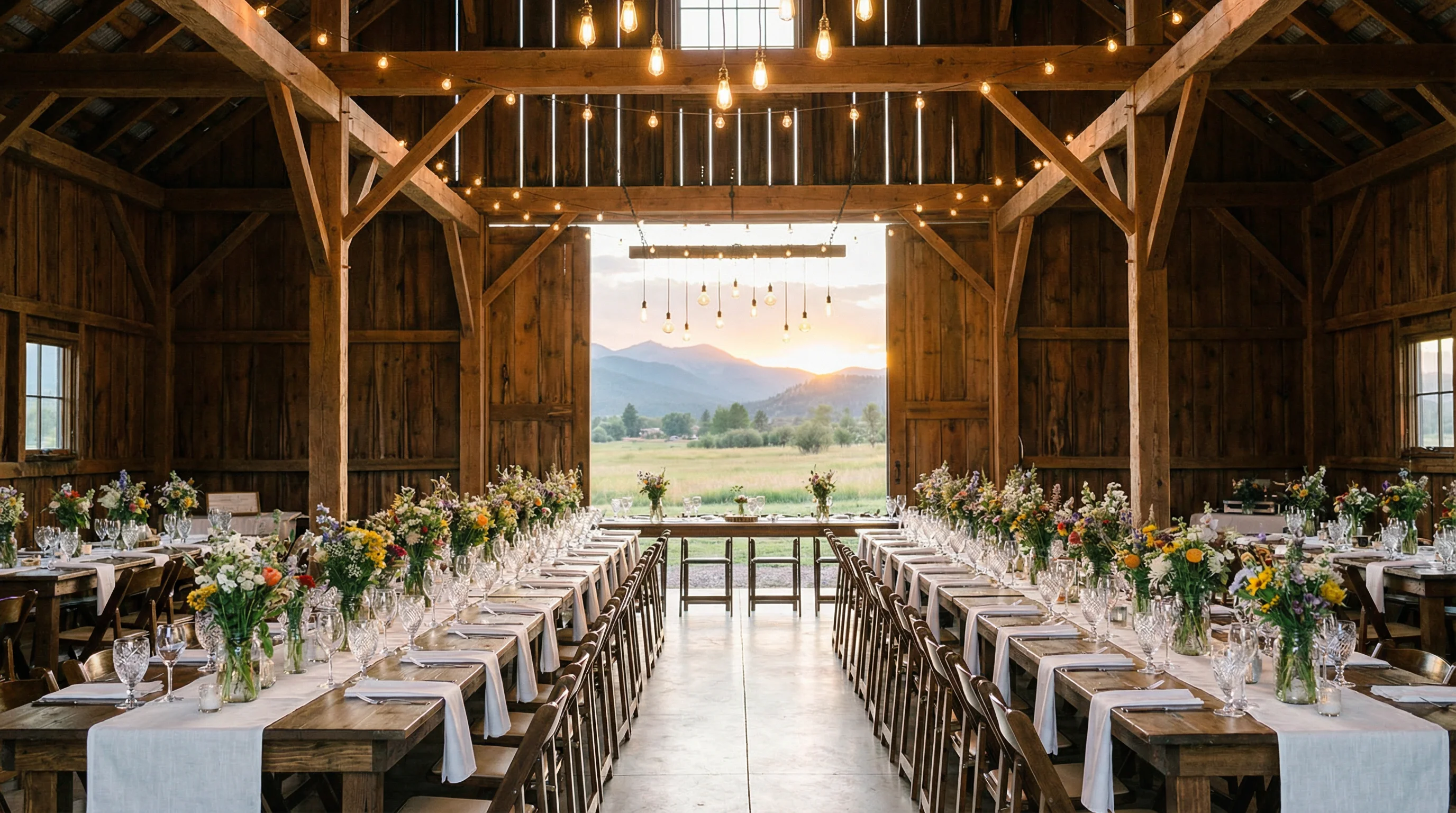 Wedding venue at Meadowlark Ranch